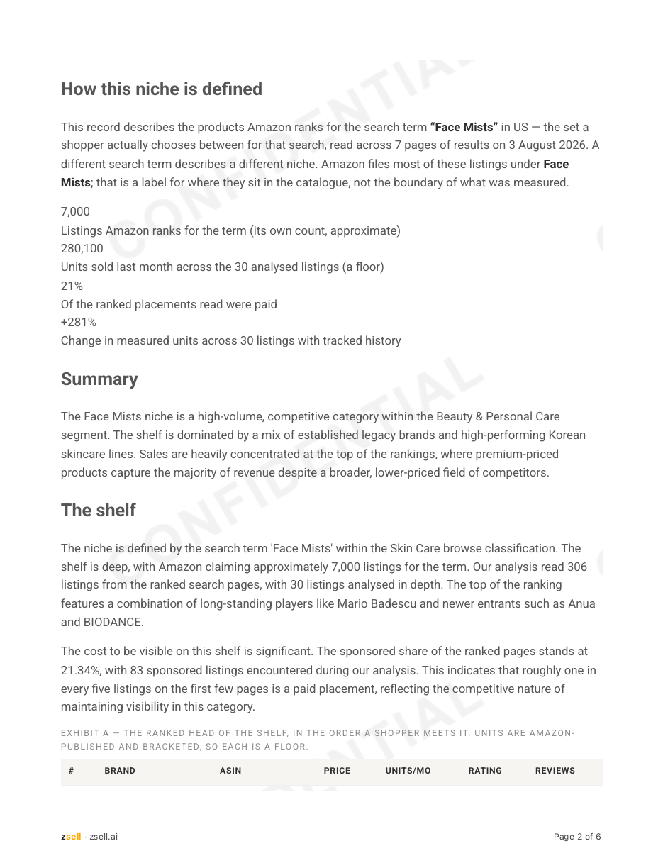 Brand Due Diligence Report — verdict page